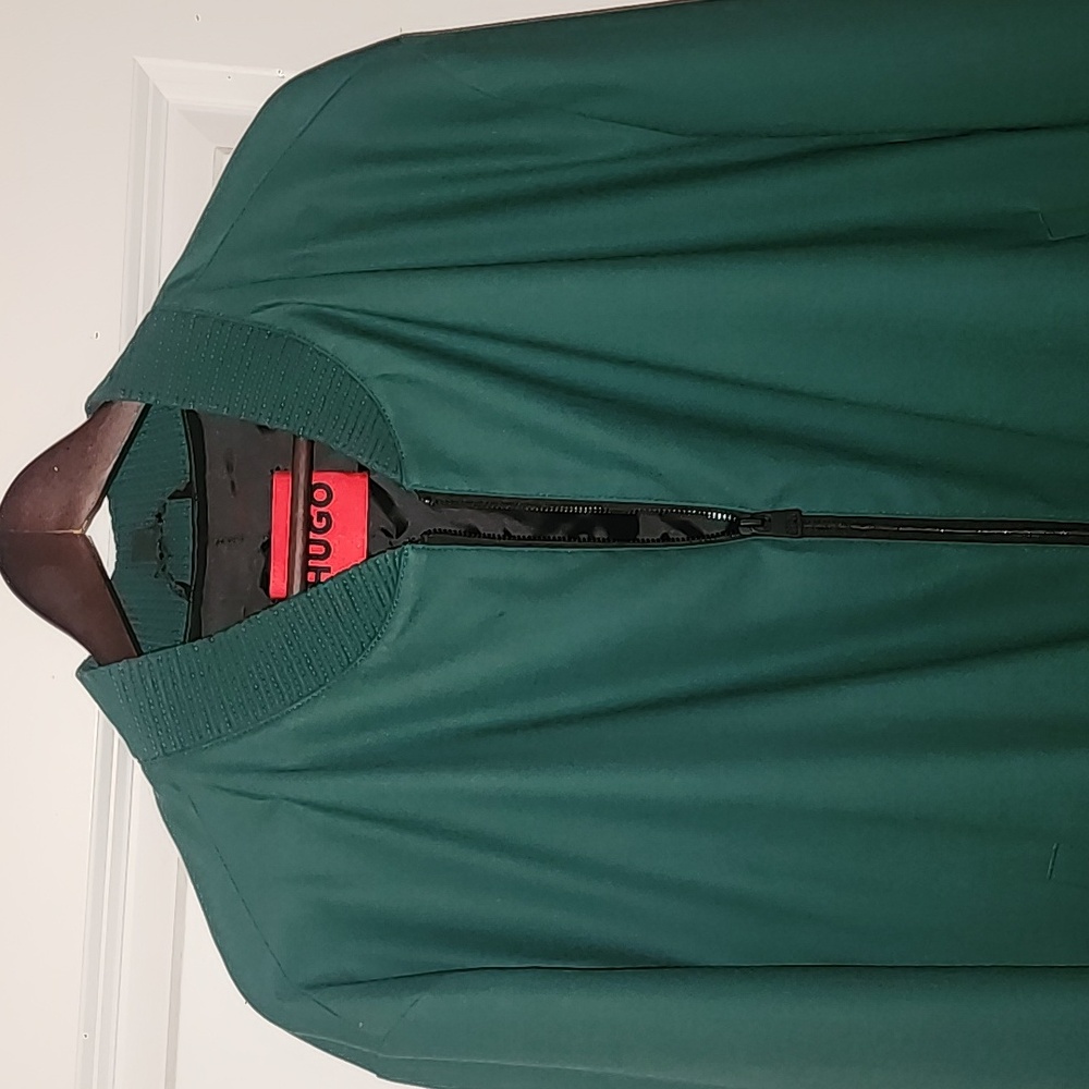 HUGO Green Bomber Jacket and Pants Set